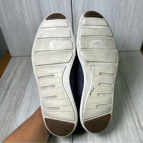 Cole Haan Grand.OS ZeroGrand WingTip Oxford Blue Dress Shoes Mens Size 11.5 - Picture 8 of 10